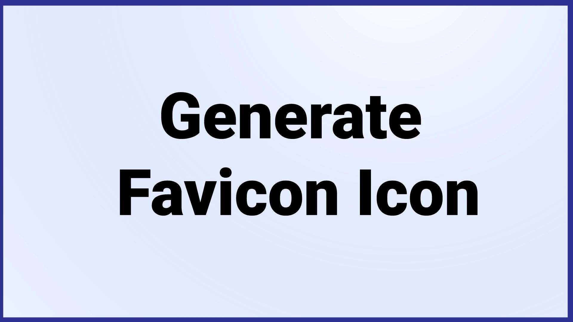Favicon Generator Icon